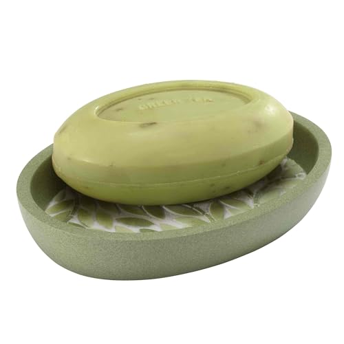 Avanti Linens - Bath Set, 4pc Countertop Accessories, Resin Tumbler, Toothbrush Holder, Soap Dish, Lotion Pump (Stratford Collection, Green) - size: 4pc Bath Set