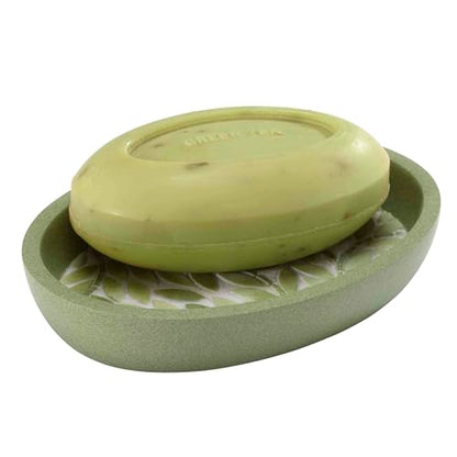 Avanti Linens - Bath Set, 4pc Countertop Accessories, Resin Tumbler, Toothbrush Holder, Soap Dish, Lotion Pump (Stratford Collection, Green) - size: 4pc Bath Set