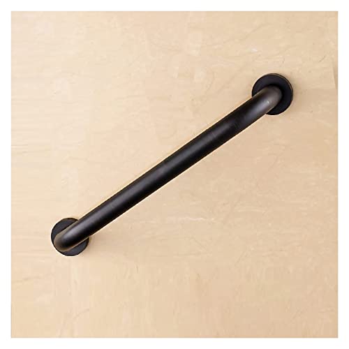 Bathroom Grab Bars Safety Handrail Support, Oil Rubbed Bronze Curved Rail for Bathtubs, Angled Wall Mount Support for Disabled(Straight 43cm) - color: Straight 43cm