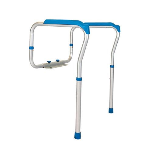 Toilet Handles Safety Frames,Mobile Toilet Stand-Up Aid Frame Height Width Adjustable,Toilet Safety Rails for Bedroom Bathroom Subway Shopping Mall