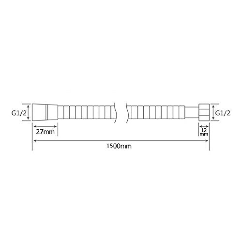 Shower Hose,59 Inch Shower Hose Replacement,Shower Head Extension Hose,Handheld Shower Hose, Oil Rubbed Bronze - color: Style 2:Oil Rubbed Bronze