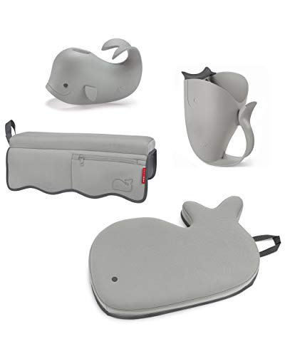 Skip Hop MOBY Baby Bath Essentials Set Grey - color: 4 Piece Bath Essentials Set