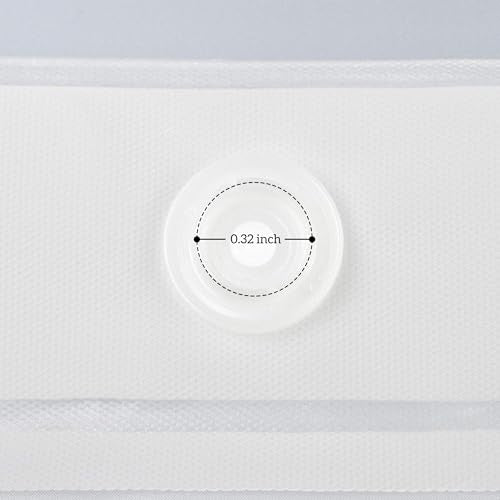 River Dream No Hook Shower Curtain Liner Replacement, Frosted, 70x54 | Waterproof PEVA, Snap-in Design, Easy Snap On/Off & Removable Replacement Liner, Standard Size - size: 70"W x 54"L (Pack of 1)