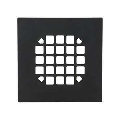 Danco 11034 Snap Strainer & Drain Cover Shower Strainer, Chrome - color: Matte Black, size: Square [Pack of 1], style: Shower