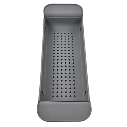 Telescopic Bathtub Holder, Eco-Friendly Bath Shelf, Caddy Tray for Book Lovers, for Bathroom Entertainment (Grey) - color: Gray