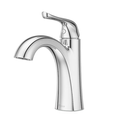 Pfister Willa Single Handle Bathroom Sink Faucet Chrome Finish with Push & Seal Drain TiteSeal Technology WaterSense EPA Compliant NSF Certified Vanity Faucet LF042MALCC - color: Polished Chrome, size: 1 Pack