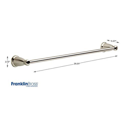 Franklin Brass 3-Piece Satin Nickel Bathroom Set Towel Rack, Ring, Toilet Paper Holder| Kinla Bath Accessories - color: Satin Nickel, style: 3-Piece Bath Accessory Set