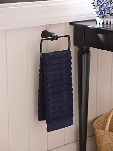 Moen Dartmoor Matte Black Decorative Hand Towel Holder, YB2186BL