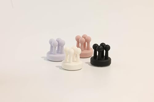 Mindful Design Razor Holder - 4Pcs Self Adhesive Silicone Toothbrush Holders Wall Mounted to Mirror for Shower Hanging Towel, Functional Waterproof Hook for Bathroom Kitchen Living Room Office