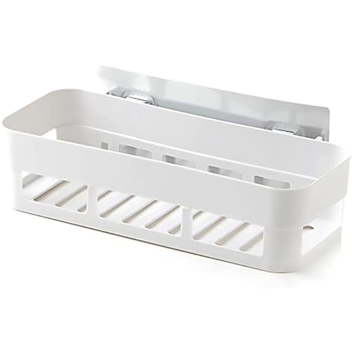 Wall Mounted Shower, No Drill Self Adhesive Shower Basket Storage Shelf Organizer for Home Bathroom 10.2x3.9x2.36in