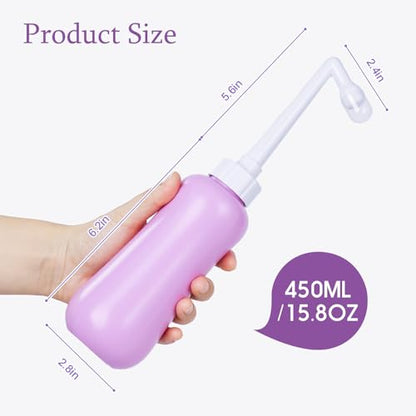 Portable Bidet Travel Large Capacity 15.8oz Personal Toilet Handheld Purple - color: Purple