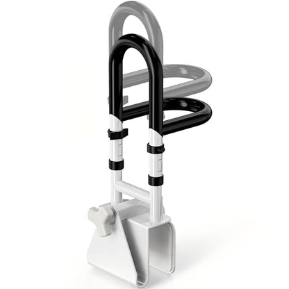 Adjustable Bathtub Safety Rail with Double Grip | 14"–18" Shower Grab Bar for Seniors, Elderly & Disabled, Non-Slip Tub Side Bar Clamp for Bathroom Support