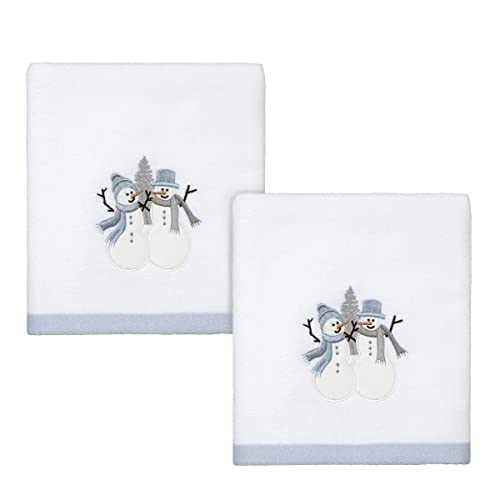 Avanti Linens - Hand Towel, 100% Cotton, Holiday Decor, Set of Two (Frosty Friends Collection) - size: Bath Towel