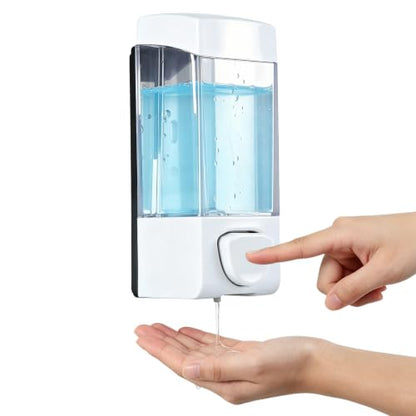 Soap Dispensers, Hand Soap Dispenser Wall Mount Refillable Soap Dispenser Box 17oz 350ml Liquid Soap Dispenser Pump for Bathroom Home Kitchen