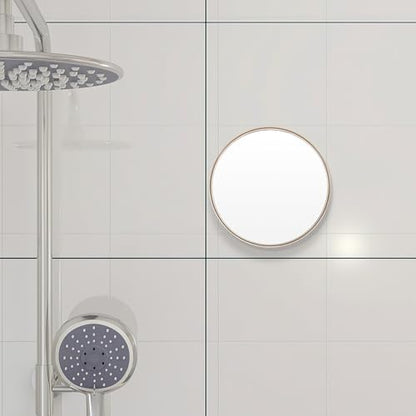Magnifying Makeup Mirror with 20x Suction Cup, 150mm Round Convex Lens, Portable Bathroom Mirror for Travel and Daily Use