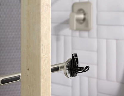 Moen YG0724BN Bathroom Safety 24-Inch Stainless Steel Modern Bathroom Grab Bar, Brushed Nickel - color: Brushed Nickel, size: 24 Inch