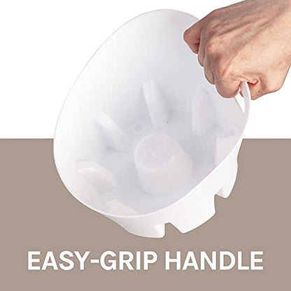 JS Jackson Supplies Universal White Plastic Drip Tray for Toilet Plunger - color: White