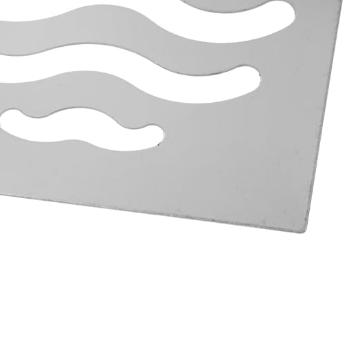 Drain Cover Grates Fit 3.5" x3.5" Drain, Stainless Steel Drainage Grate Cover Square Replacement Floor Drain Strainer for Shower, Bathroom Floor, Balcony, and Outdoor Garden Drains -5pcs - size: 3.4" x 3.4"