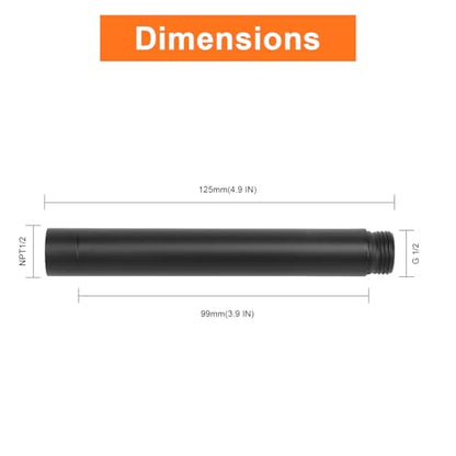 Shower Head Extension Arm, Shower Extender Water Outlet- Lowers Existing, Shower Pipe Extension for Bathroom, Made of Solid Metal Stainless Steel(4 Inch, Matte Black) - color: Matte Black, style: 4 Inch