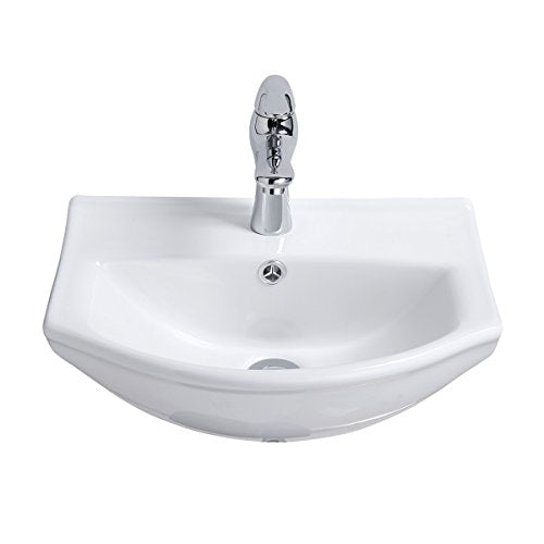 RENOVATORS Supply Manufacturing Tahoe 17-3/4 in. Wall Mounted Bathroom Sink in White with Overflow 21855