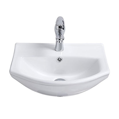 RENOVATORS Supply Manufacturing Tahoe 17-3/4 in. Wall Mounted Bathroom Sink in White with Overflow 21855