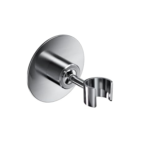 Shower Head Holder Wall Mount, No Drill Strong Adhesive Holder | Adjustable Stainless Steel Handheld Wand Rustproof Bathroom Accessory for Tub and Shower - Non-Potable Use Only