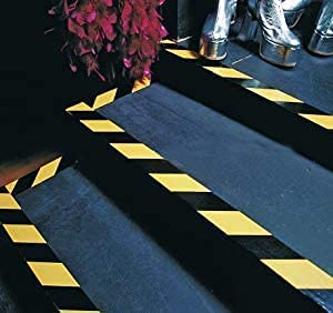 Tapix (3 Pack 2 Inch x 108 Feet Black & Yellow Tape Roll - Safety Stripe Waring Tape for Floor - Highly Adhesive Waterproof Hazard Tape for Floors, Walls, Staircase, Pipes, Equipment, Dangerous Area