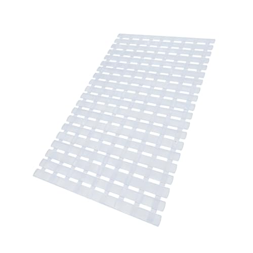 Bathtub Shower Mat, Pet Dog Bathing Non-Slip Mat, Dog Bath mat for tub, Quick Drain Bathtub Mat with Suction Cups & Drain Holes for Bathroom, 27.1x15.7 Inch (Transparent) - color: Transparent