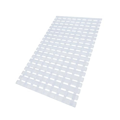 Bathtub Shower Mat, Pet Dog Bathing Non-Slip Mat, Dog Bath mat for tub, Quick Drain Bathtub Mat with Suction Cups & Drain Holes for Bathroom, 27.1x15.7 Inch (Transparent) - color: Transparent