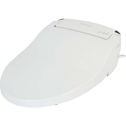 ALPHA BIDET JX2 Round Bidet Toilet Seat, White, Endless Warm Water, *NEW* Bowl Mist, LED Light, Quiet Operation, Wireless Remote, Stainless Steel Nozzle, Sittable Lid, 3 Year Warranty - color: White, size: Round