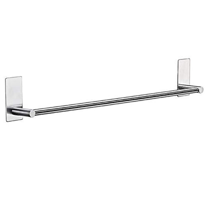 Bathroom Towel Bar Towel Holder,ULIFESTAR Strong 3M Self Adhesive Hand Towel Holder,Wall Mounted Stainless Steel Towel Rack for Bathroom,Kitchen Dish Cloths Hanger,Brushed Nickel (16'') - size: 16''
