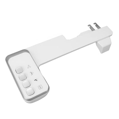 Bidet Attachment Adjustable Water Pressure Dual Nozzle Ultra Slim Toilet Seat Attachment, Non Electric Bidet with One Key Quick Disassembly for Home Bathroom Use