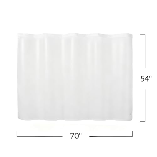 River Dream No Hook Shower Curtain Liner Replacement, Frosted, 70x54 | Waterproof PEVA, Snap-in Design, Easy Snap On/Off & Removable Replacement Liner, Standard Size - size: 70"W x 54"L (Pack of 1)