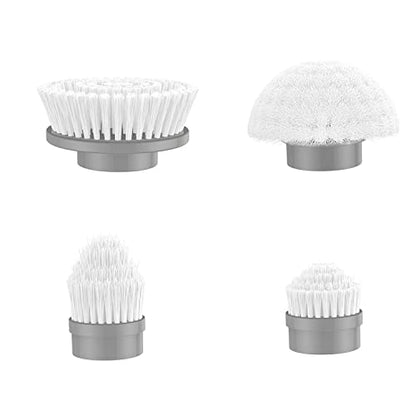 kHelfer Brush Head 4 Pack, 4 Pcs Replacement Brushes forKH8 Serious Spin Scrubber, Cordless Spin Scrubber Power Cleaning Brush for Bathroom Floor