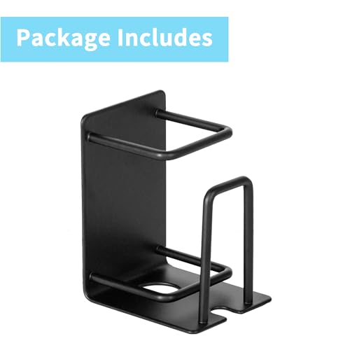 Toothbrush Holder Wall Mounted, Stainless Steel Bathroom Organizer for Electric Toothbrush, Toothpaste & Cup, No Drill Adhesive Shower Caddy (Black,1 Pack) - color: Black (1 Pack)