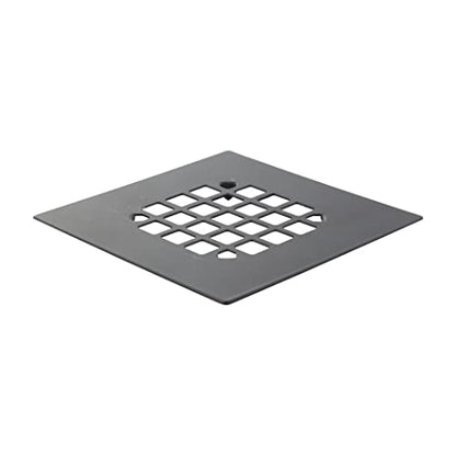 Danco 11034 Snap Strainer & Drain Cover Shower Strainer, Chrome - color: Matte Black, size: Square [Pack of 1], style: Shower