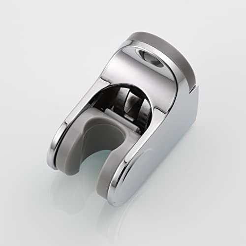 Handheld Shower Head Bracket ABS Plastic Wall Mount Screw Shower Wand Holder Adjustable for Hand Shower Chrome, ST01 - style: Chrome