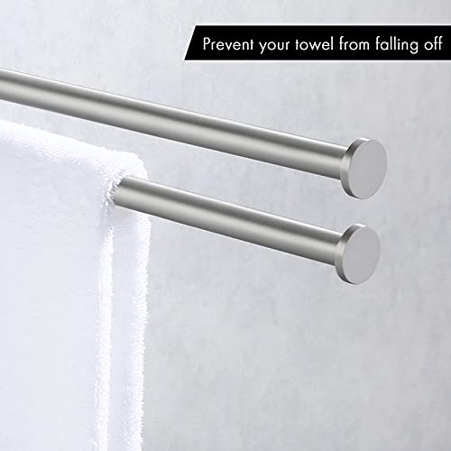 KES Kitchen Swivel Towel Bar 9-Inch Toilet Paper Holder Triple Coat Hook with Multi Three Foldable Arms, A2106S23-2+A2175S12-2-SL+A5060-2-SL