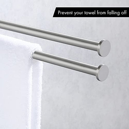 KES Kitchen Swivel Towel Bar 9-Inch Toilet Paper Holder Triple Coat Hook with Multi Three Foldable Arms, A2106S23-2+A2175S12-2-SL+A5060-2-SL