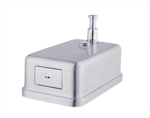 Commercial Soap Dispenser Wall Mount, 304 Stainless Steel & Solid Brass Pump Core, Industrial Grade Hand Soap Dispenser with Corrosion-Proof Lining for Bathrooms & Kitchens, 37oz/1100ml ADA Compliant - style: Vertical