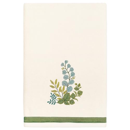 Verdant 4-Piece Luxury Towel Set, Applique Embroidered Bouquet, Plush Turkish Cotton, Durable & Quick Dry, Vibrant Bathroom Ensemble, 2 Bath 2 Hand Towels, Beige - color: Beige, size: 2 Pcs Bath 2 Pcs Hand Towel
