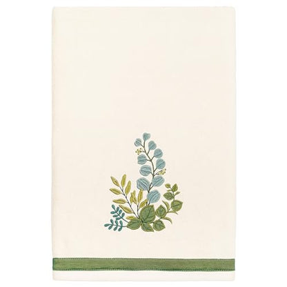 Verdant 4-Piece Luxury Towel Set, Applique Embroidered Bouquet, Plush Turkish Cotton, Durable & Quick Dry, Vibrant Bathroom Ensemble, 2 Bath 2 Hand Towels, Beige - color: Beige, size: 2 Pcs Bath 2 Pcs Hand Towel