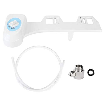 Non Electric Bidet | Manual Toilet Bidet with Auto - Rinsing Nozzle | Adjustable Water Pressure for Women/Youth/Adults | Easy DIY Installation, ABS Material, 3 Thread Options
