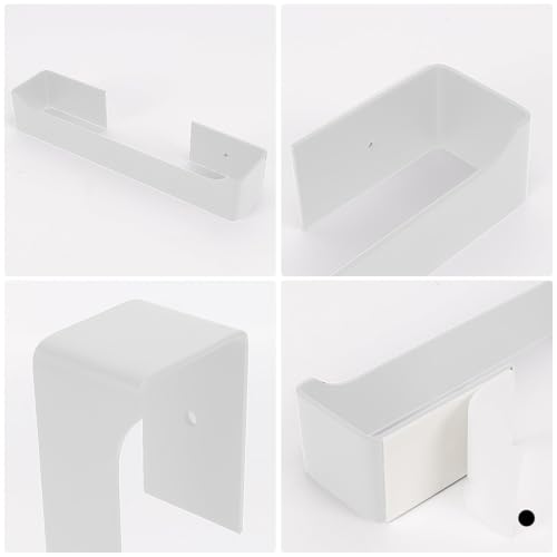 Self Adhesive Hand Towel Holder/Towel Ring,Stainless Steel Hand Towel Bar Rustproof Stick on Wall-Towel Rack for Bathroom/Kitchen (1, Shiny White, 9 Inch) - color: Shiny White