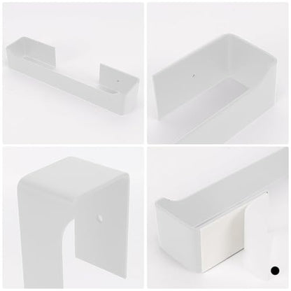Self Adhesive Hand Towel Holder/Towel Ring,Stainless Steel Hand Towel Bar Rustproof Stick on Wall-Towel Rack for Bathroom/Kitchen (1, Shiny White, 9 Inch) - color: Shiny White
