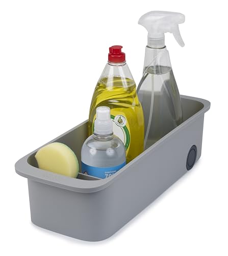 Joseph Joseph CupboardStore Easy-Access Wheeled Storage Caddy, Under Sink Kitchen Cabinet Organizer- Grey - size: 1 EA