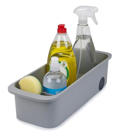 Joseph Joseph CupboardStore Easy-Access Wheeled Storage Caddy, Under Sink Kitchen Cabinet Organizer- Grey - size: 1 EA