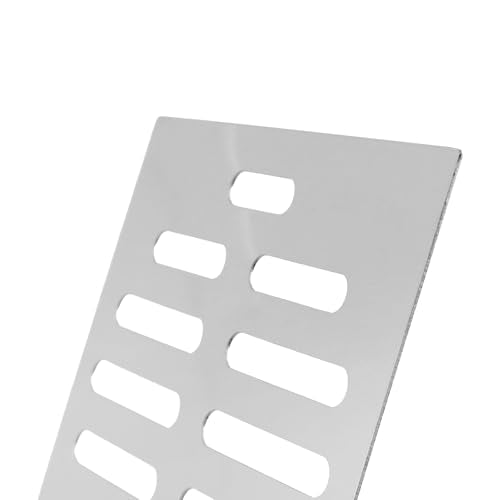 Drain Cover Grates Fit 4" x4" Drain, Stainless Steel Drainage Grate Cover Square Replacement Floor Drain Strainer for Shower, Bathroom Floor, Balcony, and Outdoor Garden Drains -5pcs - size: 3.93" x 3.93"