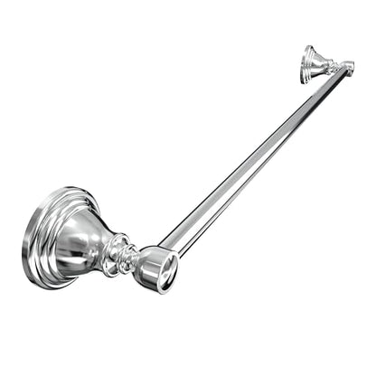 Towel Bar 24inch, Stainless Steel Bathroom Towel Rack Wall Mounted, Heavy Duty Towel Rod, Towel Holders for Bathroom, Kitchen (Chrome) - color: Chrome