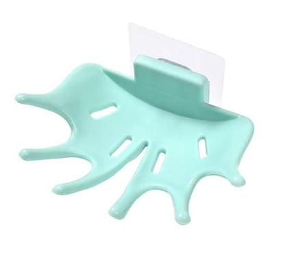 Creative Soap Holder for Shower - Wall Mounted Bathroom Soap Dish Organizer with Strong Adhesive Soap Tray for Kitchen Sink, Dish Soap Dispenser Holder,Blue - color: A-blue